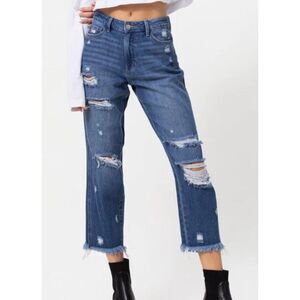 The Phoebe High Rise Mom Jeans 51153 Size 3 (I) boutique Jelly Jeans 💗HOST PICK